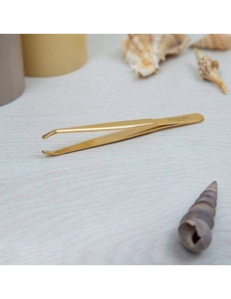 Pinza cangrejo oro 9 cm. 3 Claveles