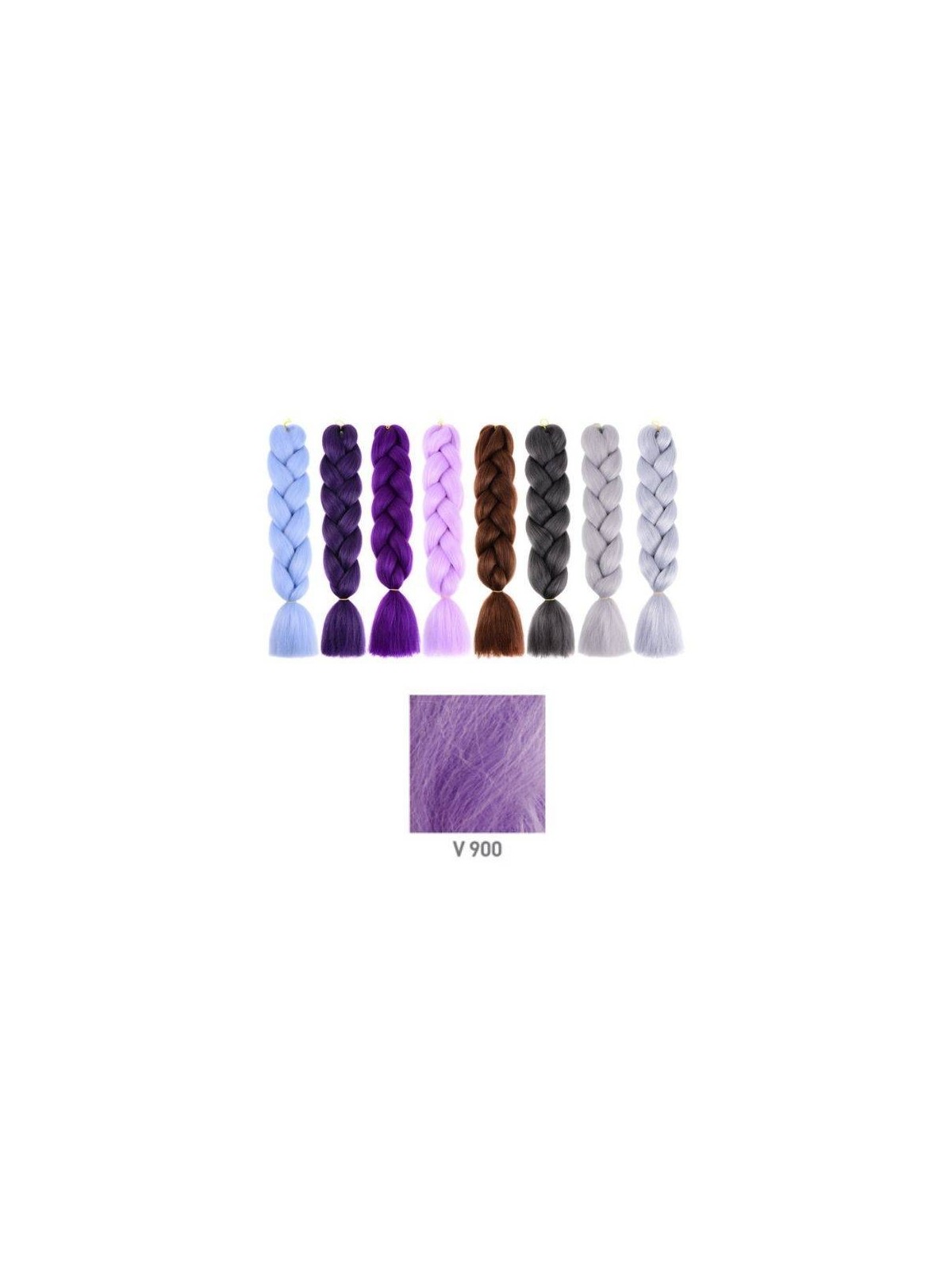 Rastas para trenza violeta claro V 900