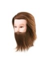 Cabeza con barba cabello natural 15-18 cm. Eurostil