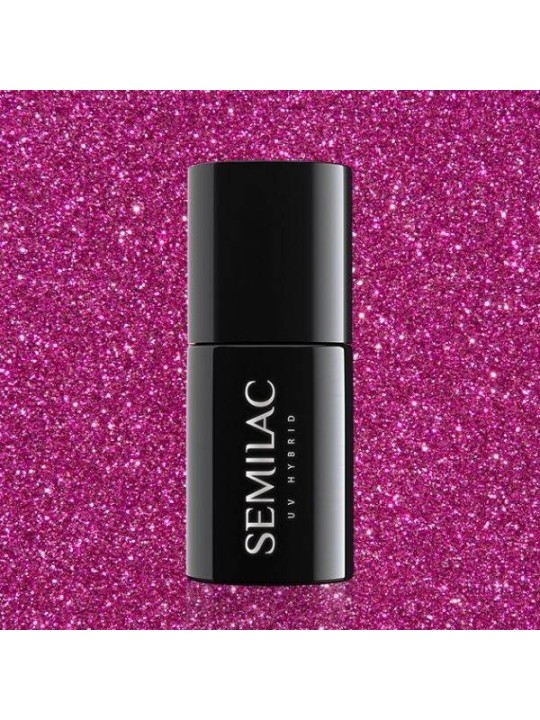 Esmalte Semilac 258 Platinum Intense Pink 7 ml.