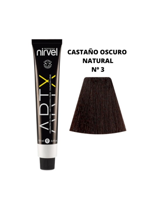 Tinte Nirvel artX castaño oscuro natural nº 3