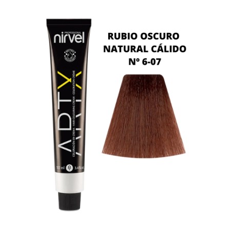 Tinte Nirvel artX rubio oscuro natural cálido nº 6-07