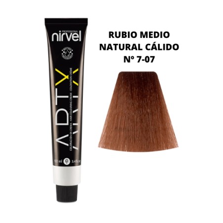 Tinte Nirvel artX rubio medio natural cálido nº 7-07