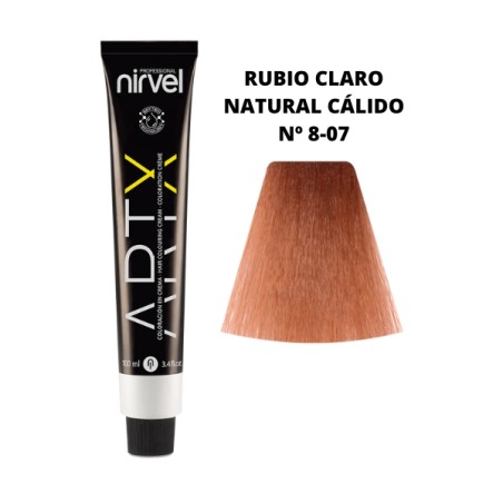 Tinte Nirvel artX rubio claro natural cálido nº 8-07