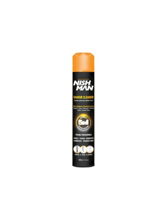 Spray Máquina Shaver Cleaner 5 en 1 400 ml. Nishman