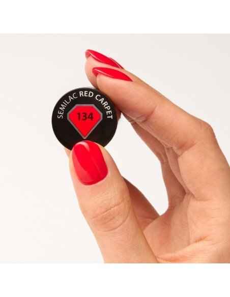 Esmalte Semilac 134 Red Carpet 7 ml.