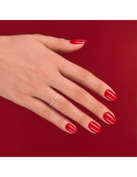 Esmalte Semilac 025 Glitter Red 7 ml.