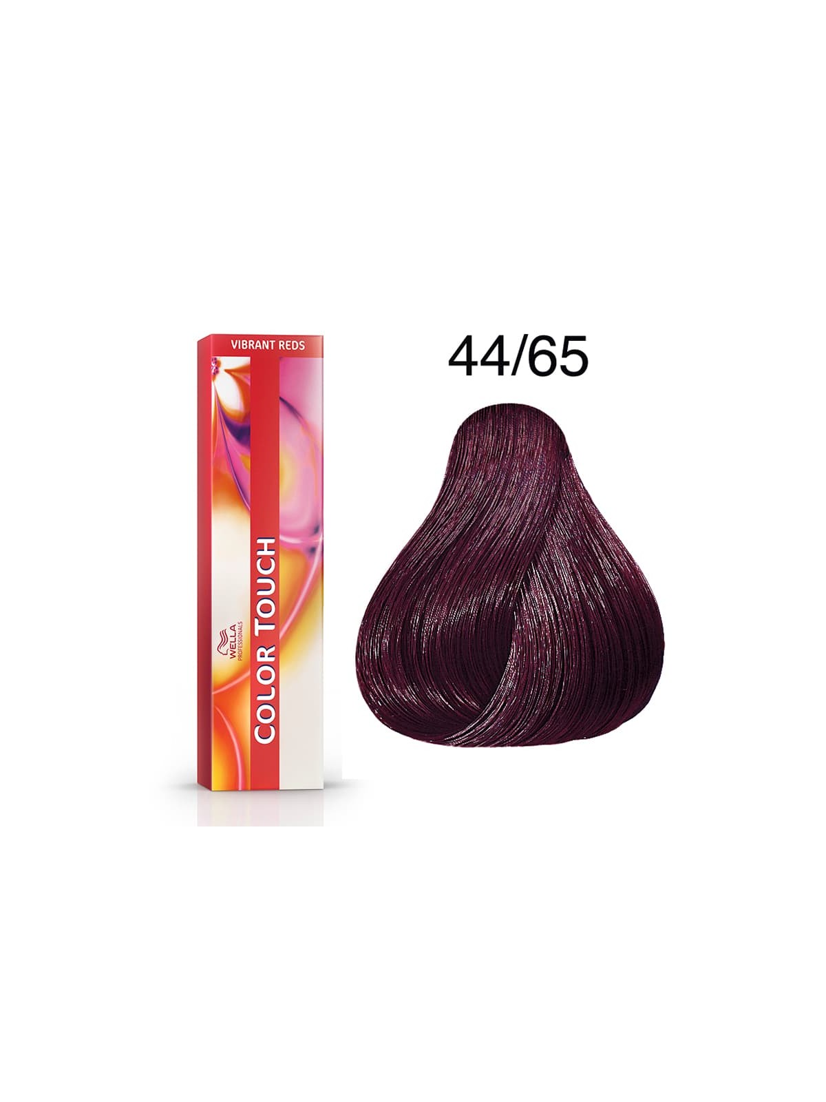 Tinte Wella Color Touch Vibrant Reds 44/65 Castaño Medio Intenso Violeta Caoba 60 ml.