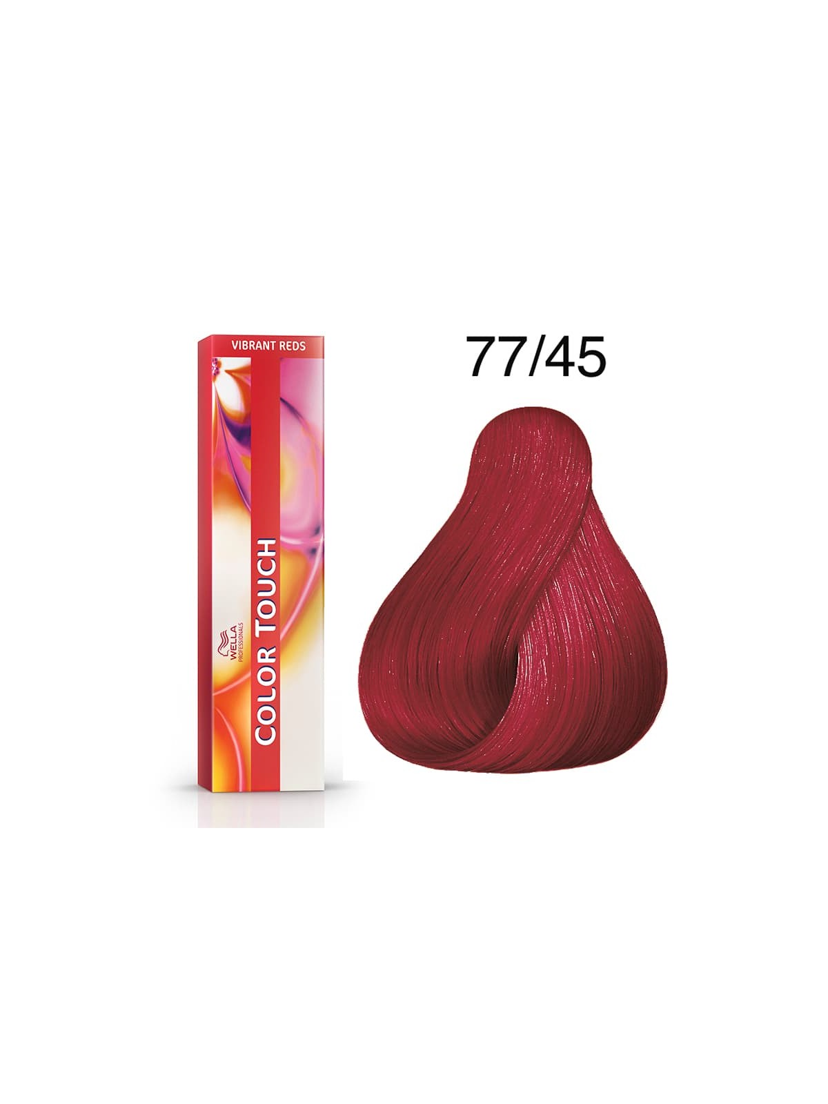 Tinte Wella Color Touch Vibrant Reds 77/45 Rubio Medio Intenso Cobrizo Caoba 60 ml.