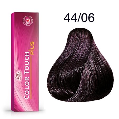 Tinte Wella Color Touch Plus 44/06 Castaño Medio Intenso Natural Violeta 60 ml.