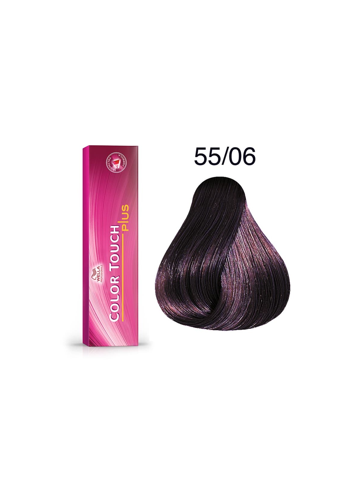 Tinte Wella Color Touch Plus 55/06 Castaño Claro Intenso Natural Violeta 60 ml.