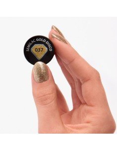 Esmalte Semilac 037 Gold Disco 7 ml. 2