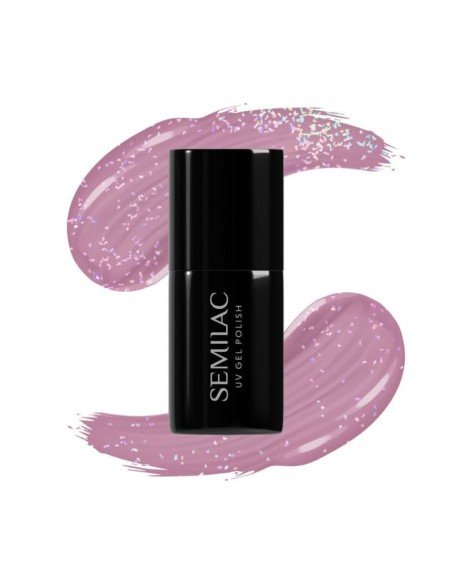 Esmalte Semilac 319 Shimmer Dust Pink 7 ml.