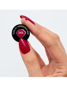 Esmalte Semilac 345 Gorgeous Red 7 ml. 2