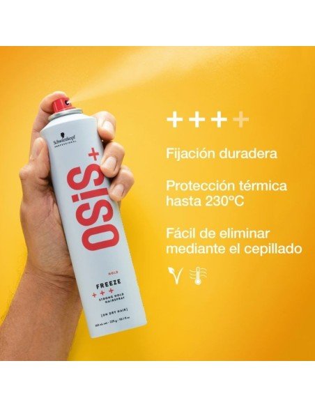 Laca de Fijación OSiS+ Freeze 300 ml. Schwarzkopf
