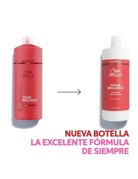Champú Invigo Color Brillance Cabello Coloreado Grueso 1000 ml. Wella