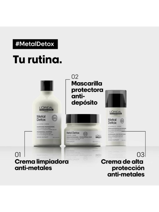 Mascarilla Protectora Anti-Metales Metal Detox L'Oréal 500 ml.