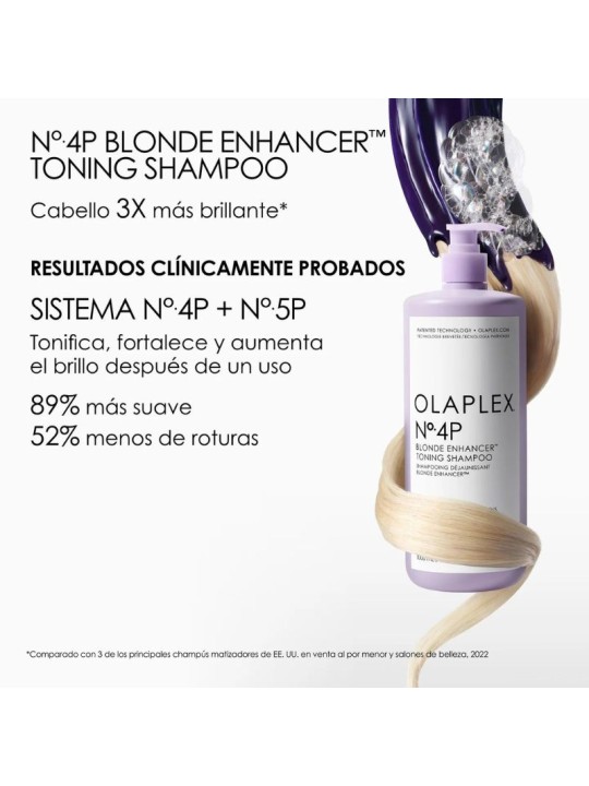 Olaplex No.4P Blonde Enhancer Toning Champú 1 L.