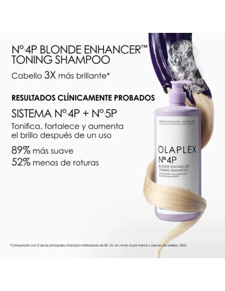 Olaplex No.4P Blonde Enhancer Toning Champú 1 L.