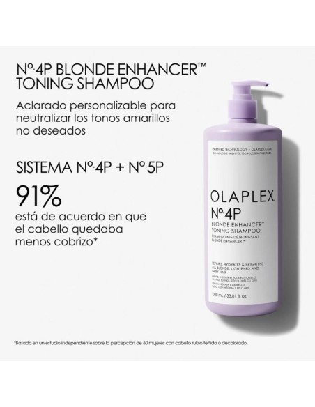 Olaplex No.4P Blonde Enhancer Toning Champú 1 L.