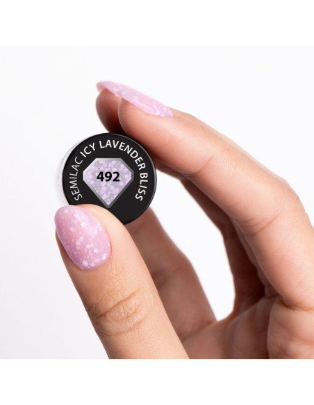 Esmalte Semilac 492 Icy Lavender Bliss 7 ml.
