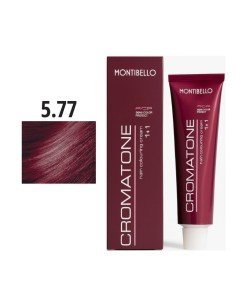 Montibello Cromatone Nº 5.77 Castaño Claro Rojo Intenso – Tinte Permanente En Crema 60 Ml