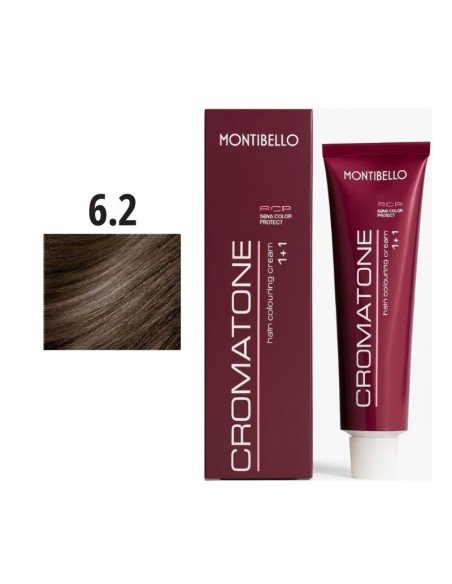 Montibello Cromatone Nº 6.2 Rubio Oscuro Irisado – Tinte Permanente En Crema 60 Ml