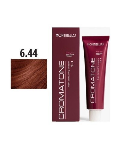Montibello Cromatone Nº 6.44 Rubio Oscuro Cobrizo Intenso – Tinte Permanente En Crema 60 Ml