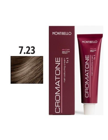 Montibello Cromatone Nº 7.23 Rubio Medio Irisado Dorado – Tinte Permanente En Crema 60 Ml