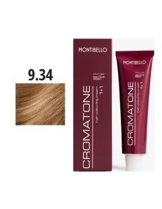 Montibello Cromatone Nº 9.34 Rubio Extra Claro Dorado Cobrizo – Tinte Permanente En Crema 60 Ml