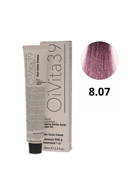 Oivita 39 Tinte Sin Amoniaco – Nº 807 Pastel Violeta – 100 Ml