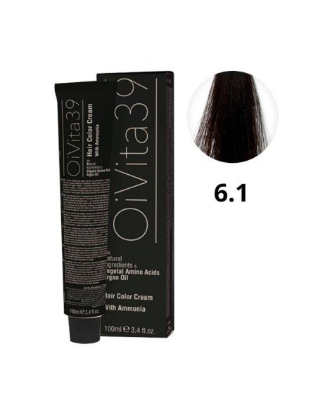 Oivita39 Nº 6.1 Rubio Oscuro Ceniza – Tinte Profesional 100 Ml