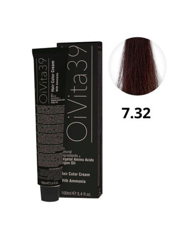 Oivita39 Nº 7.32 Rubio Marrón Frío – Tinte Profesional 100 Ml