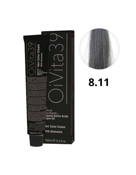 Oivita39 Nº 8.11 Rubio Claro Ceniza Intenso – Tinte Profesional 100 Ml