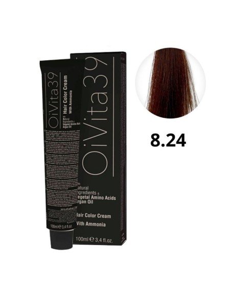 Oivita39 Nº 8.24 Rubio Claro Cóbreo Irisé – Tinte Profesional 100 Ml