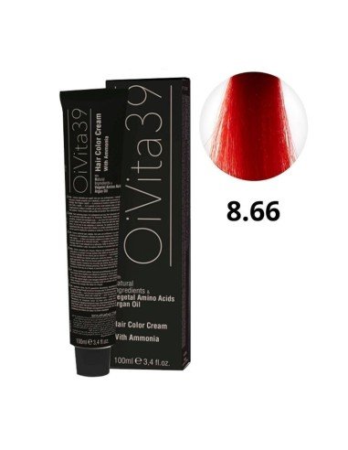 Oivita39 Nº 8.66 Rojo Intenso – Tinte Profesional 100 Ml