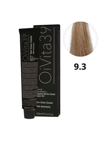 Oivita39 Nº 9.3 Rubio Clarísimo Dorado – Tinte Profesional 100 Ml