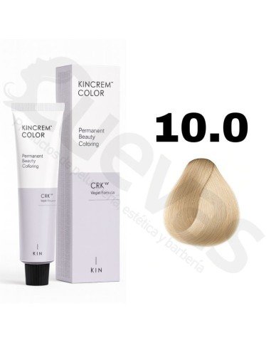 Kin Cosmetics Kincrem Color Vegan – 10.0 Rubio Platino – 100ml