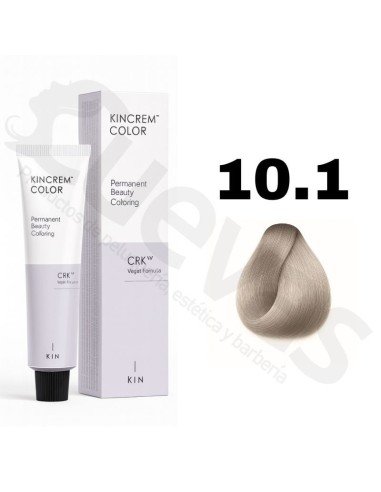 Kin Cosmetics Kincrem Color Vegan – 10.1 Rubio Platino Ceniza – 100ml