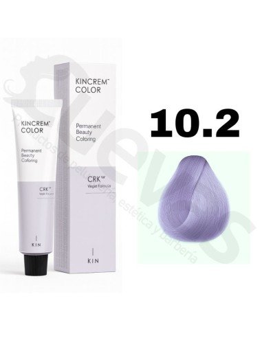 Kin Cosmetics Kincrem Color Vegan – 10.2 Rubio Platino Irisado – 100ml