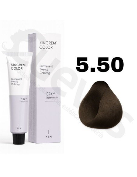 Kin Cosmetics Kincrem Color Vegan – 5.50 Castaño Claro Marrón – 100ml