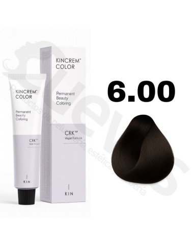 Kin Cosmetics Kincrem Color Vegan – 6.00 Rubio Oscuro Natural Intenso – 100ml