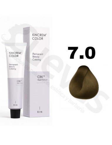 Kin Cosmetics Kincrem Color Vegan – 7.0 Rubio Medio – 100ml