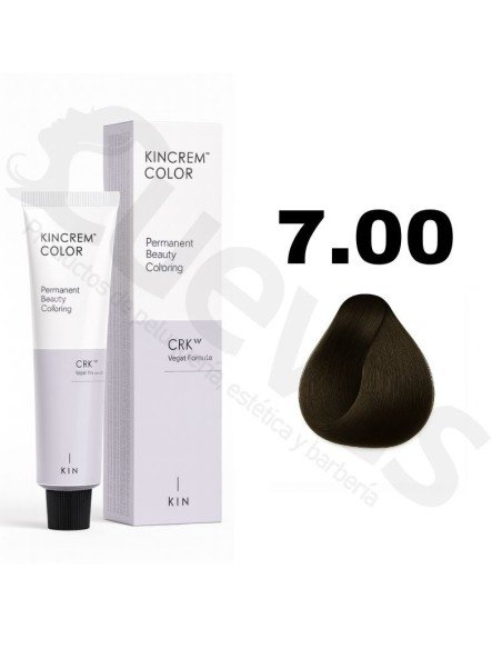 Kin Cosmetics Kincrem Color Vegan – 7.00 Rubio Medio Natural Intenso – 100ml