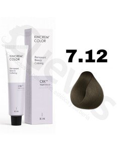 Kin Cosmetics Kincrem Color Vegan – 7.12 Rubio Medio Ceniza Irisado – 100ml