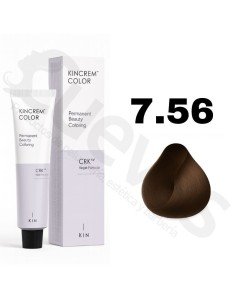 Kin Cosmetics Kincrem Color Vegan – 7.56 Rubio Medio Marrón Rojizo – 100ml