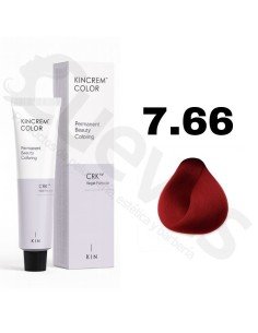 Kin Cosmetics Kincrem Color Vegan – 7.66 Rubio Medio Rojo Intenso – 100ml