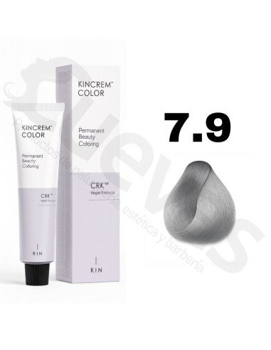 Kin Cosmetics Kincrem Color Vegan – 7.9 Rubio Medio Gris – 100ml