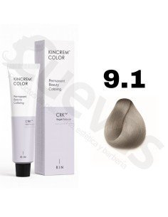 Kin Cosmetics Kincrem Color Vegan – 9.1 Rubio Muy Claro Ceniza – 100ml