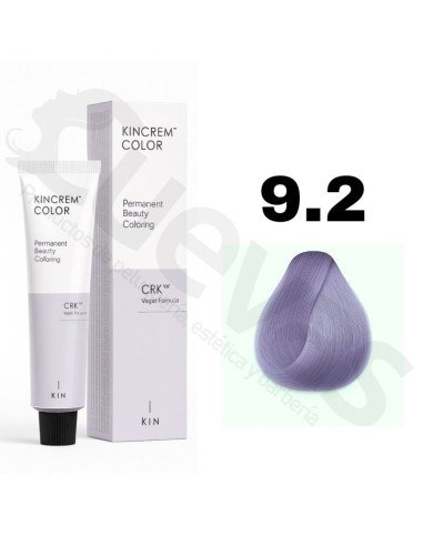 Kin Cosmetics Kincrem Color Vegan – 9.2 Rubio Muy Claro Irisado – 100ml